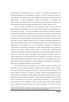 Transformations des pratiques informationnelles des jeunes Français