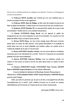 Activité antidiarrhéique de Spondias mombin chez les mammifères