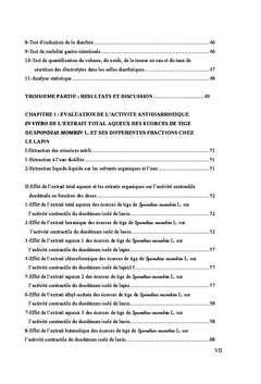 Activité antidiarrhéique de Spondias mombin chez les mammifères