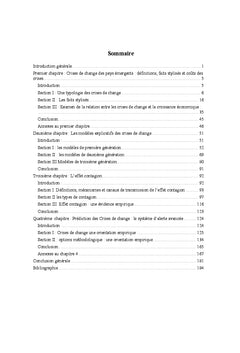Crises de change : une analyse en termes de signaux d'alerte