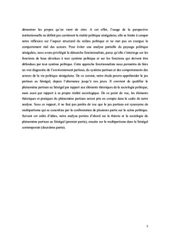 Les partis politiques sénégalais