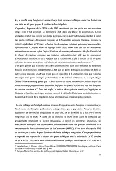 Les partis politiques sénégalais