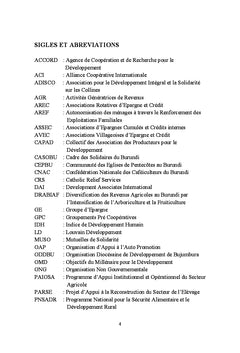 Étude du leadership dans les associations communautaires d'épargnes et crédits