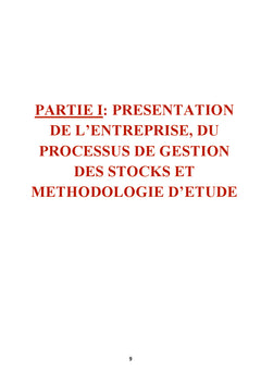 Problematique de la gestion des stocks