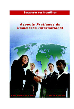 Les aspects pratiques du commerce international