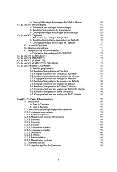Hydrogéologie et impact socioéconomique
