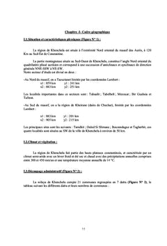 Hydrogéologie et impact socioéconomique