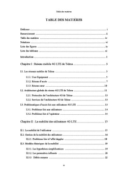 Analyse de la mobilité des utilisateurs dans le réseau 4G LTE