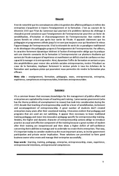 Ingénierie de la formation à l'entrepreneuriat en milieu universitaire