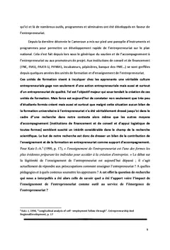 Ingénierie de la formation à l'entrepreneuriat en milieu universitaire