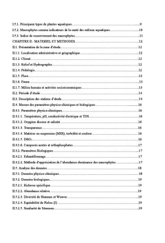 Pollution et structure des macrophytes dans les eaux lenthiques