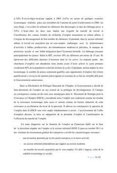 Ouverture extérieure, capital humain et emploi au Cameroun
