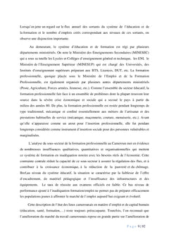 Ouverture extérieure, capital humain et emploi au Cameroun