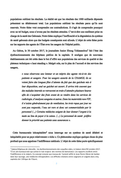 L'argent et l'indifférence médicale au Gabon