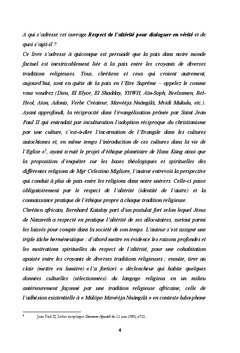 Respecter l'altérité interreligieuse, paradigmes pour dialoguer en vérité