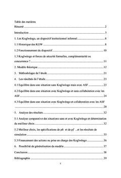Emergence d'une institution informelle au Burkina Faso: les Koglweogo