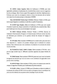 Etude comparative de sechage Solaire et Microonde des feves de cacao