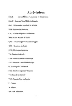 Évaluation de la tenue du dossier médical SMUR: Audit interne