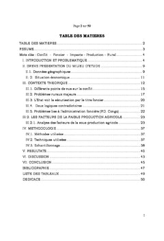 Conflits fonciers et leur impact sur la production agricole