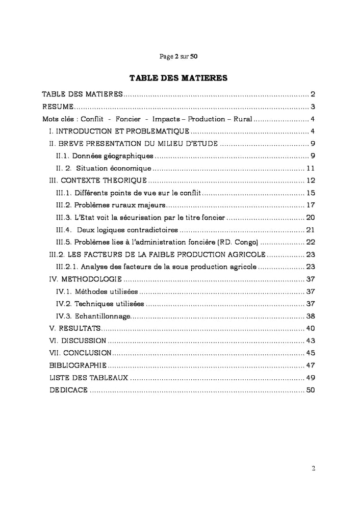 Conflits fonciers et leur impact sur la production agricole