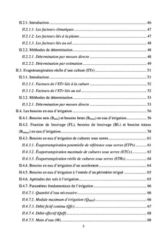 Les bases de l'irrigation