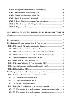 Les bases de l'irrigation