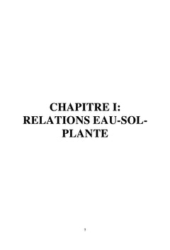 Les bases de l'irrigation