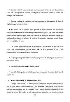 Les bases de l'irrigation