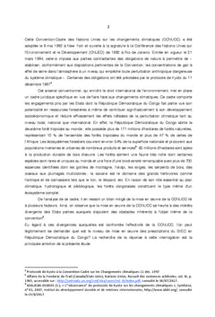 La mise en perspective des prescriptions du GIEC en RD Congo