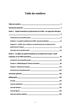 Capital immatériel et performance à l'export