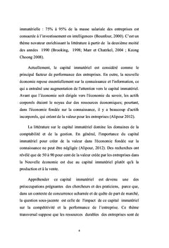 Capital immatériel et performance à l'export