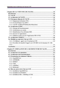 Simulation d'une architecture de Voix sur LTE