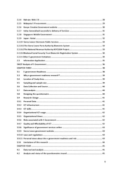 Accessing e-goverment risks, readiness and initiatives in Sierra Leone