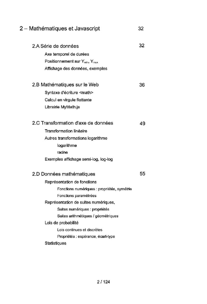 Visualisation de données techniques (et maths) avec Javascript