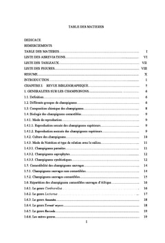 Composes nutritifs et bioactifs de six champignons ectomycorhiziens