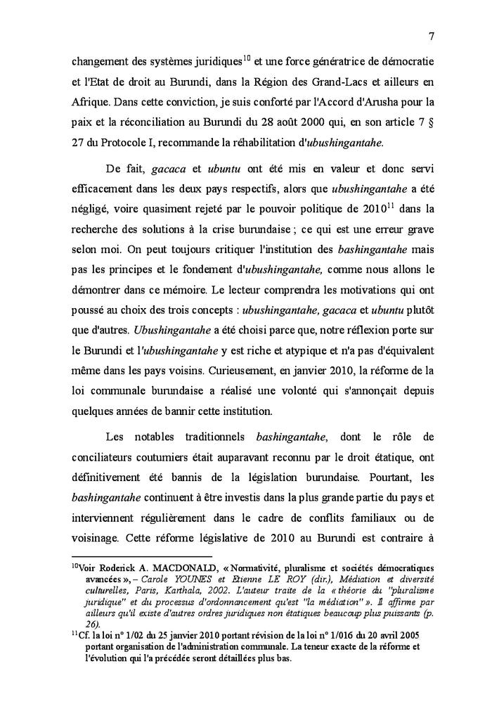 Médiation et valeurs culturelles dans la Région des Grands Lacs