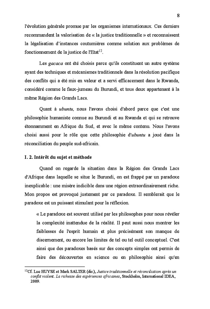 Médiation et valeurs culturelles dans la Région des Grands Lacs