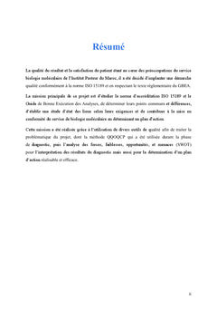 Démarche qualité au sein d'un laboratoire de biologie médicale