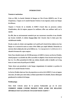 Strategie produit adaptee au cycle de vie de la clientele bancaire