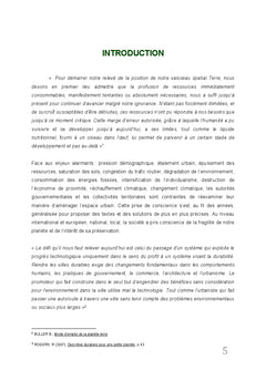 Les projets de quartiers durables et les procédures d'Appels d'Offres