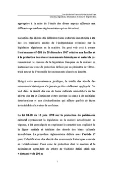 Les abords des biens culturels immobiliers