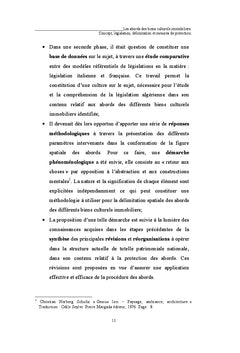 Les abords des biens culturels immobiliers
