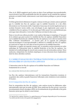 La volatilité des flux de capitaux et la stabilité financière