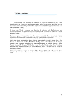 L'instrumentalisation du label « Capitale europeenne de la culture »