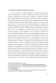L'instrumentalisation du label « Capitale europeenne de la culture »