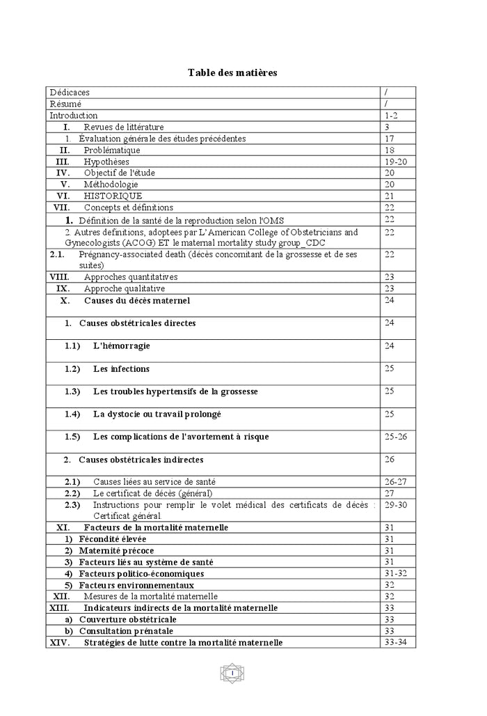 Mortalite maternelle en Algerie