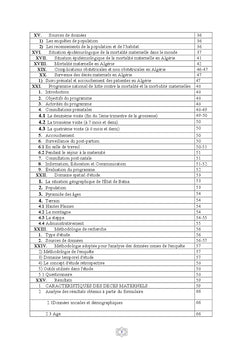 Mortalite maternelle en Algerie