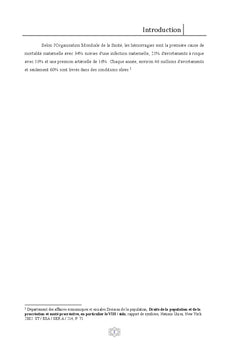 Mortalite maternelle en Algerie