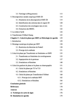 Analyse des images en Métrologie optique par Hilbert Huang Transform