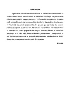 Le management scolaire, un sacerdoce